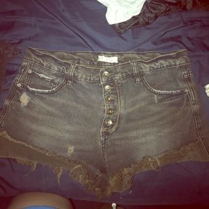 Free People Jean Cutoffs Shorts